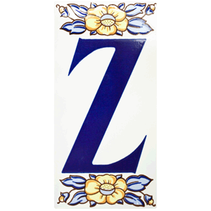 Letra de cerámica Z