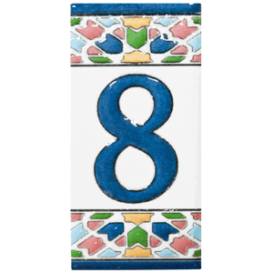 Número de cerámica 8 mod. Gaudí