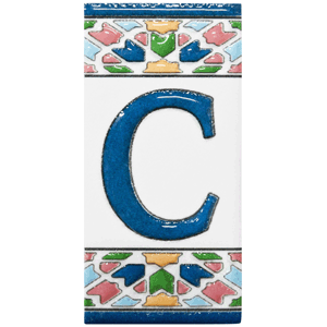 Letra de cerámica C mod. Gaudí