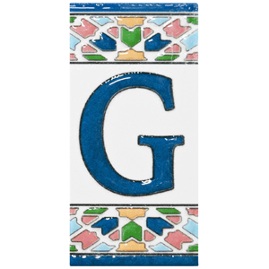 Letra de cerámica G mod. Gaudí