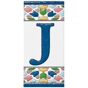 Letra de cerámica J mod. Gaudí