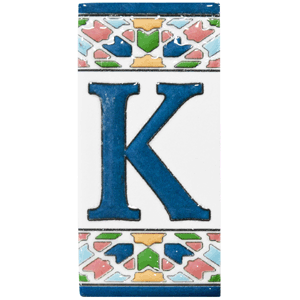 Letra de cerámica K mod. Gaudí