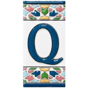 Letra de cerámica Q mod. Gaudí