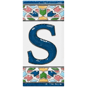 Letra de cerámica S mod. Gaudí