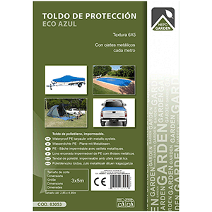 TOLDO ESTANDAR ECO AZUL 3X5