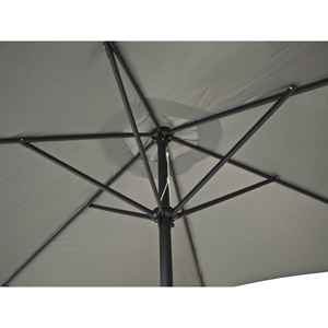 Parasol poliéster grafito 3m 6/38mm