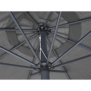 Parasol grafito 3m con volante