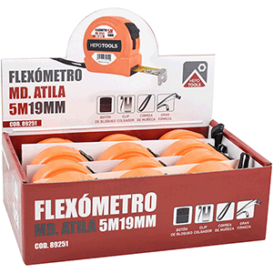 Flexómetro ATILA 5mx19mm
