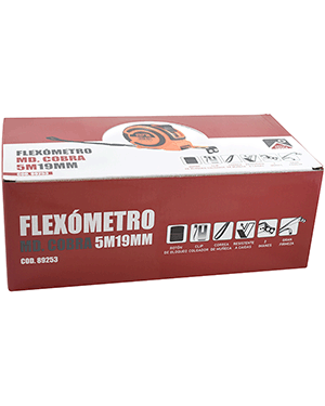 FLEXOMETRO MD. COBRA 5X19mm RJ/NG
