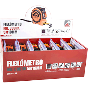 FLEXOMETRO MD. COBRA 5X19mm RJ/NG