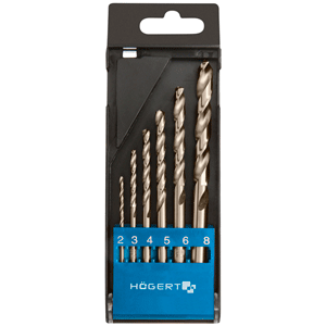 Set brocas para metal 2-3-4-5-6-8mm 6 uds