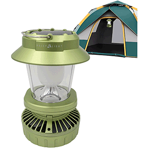 Linterna farol cámping con ventilador 
