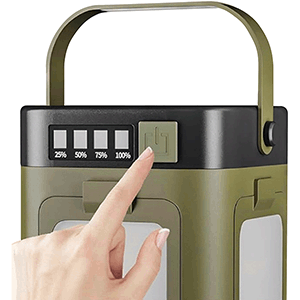 Linterna solar LED para cámping plegable