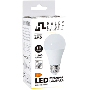 Lámpara LED estándar E27 12W 3000ºK