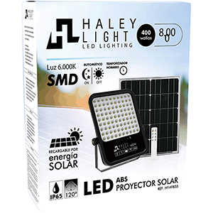 Proyector LED solar en ABS 400W 6000ºK