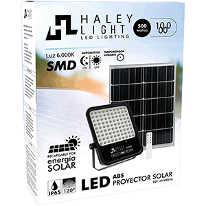 Proyector LED solar en ABS 500W 6000ºK