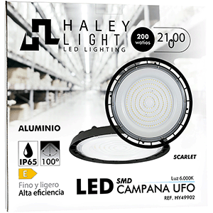 Campana LED UFO 200W 6000ºK